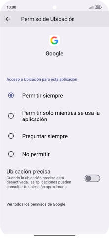 Pulsa el ajuste deseado. Pulsa el ajuste deseado.