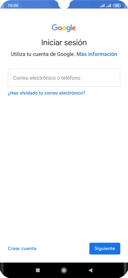 Si no tienes una cuenta de Google, pulsa Crear cuenta y sigue las indicaciones de la pantalla para ver cómo crear una cuenta nueva. Si no tienes una cuenta de Google, pulsa Crear cuenta y sigue las indicaciones de la pantalla para ver cómo crear una cuenta nueva.