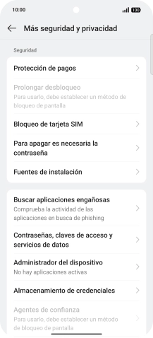 Pulsa Bloqueo de tarjeta SIM. Pulsa Bloqueo de tarjeta SIM.