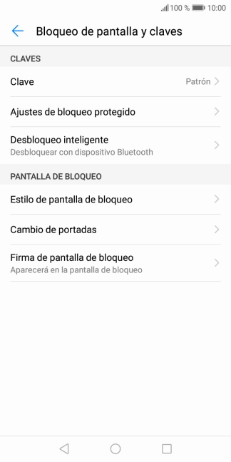 Pulsa Clave e introduce el código de seguridad actual. Pulsa Clave e introduce el código de seguridad actual.