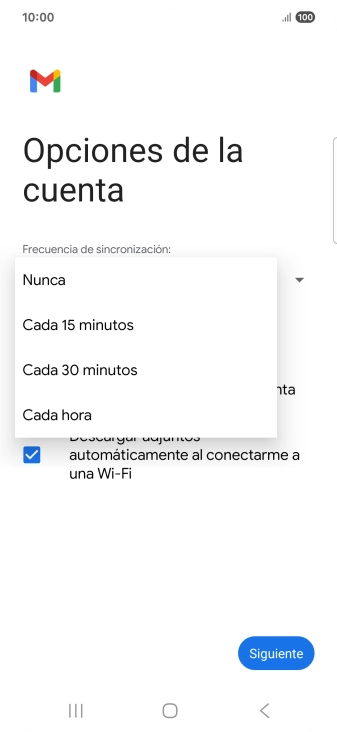 Pulsa el ajuste deseado. Pulsa el ajuste deseado.