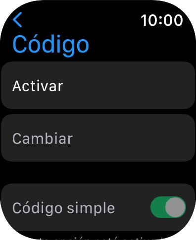 Pulsar Activar e introducir un código de seguridad de libre elección dos veces consecutivas. Pulsar Activar e introducir un código de seguridad de libre elección dos veces consecutivas.