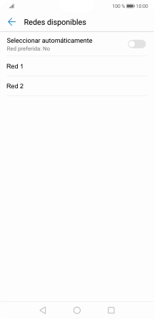 Pulsa la red deseada. Pulsa la red deseada.
