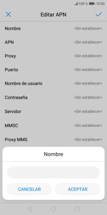Introduce Vodafone Internet y pulsa ACEPTAR.