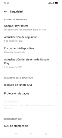 Pulsa Bloqueo de tarjeta SIM. Pulsa Bloqueo de tarjeta SIM.