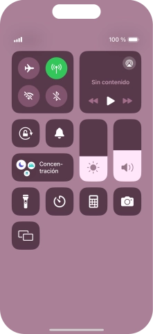 Pulsa el icono de modo de avión para activar o desactivar la función. Pulsa el icono de modo de avión para activar o desactivar la función.