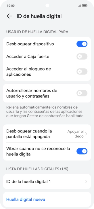 Pulsa el indicador junto a los ajustes deseados para activarlos o desactivarlos. Pulsa el indicador junto a los ajustes deseados para activarlos o desactivarlos.