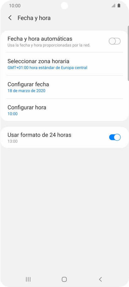 Pulsa el indicador junto a 