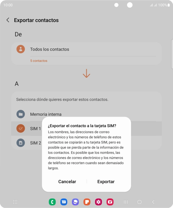 Pulsa Exportar. Pulsa Exportar.