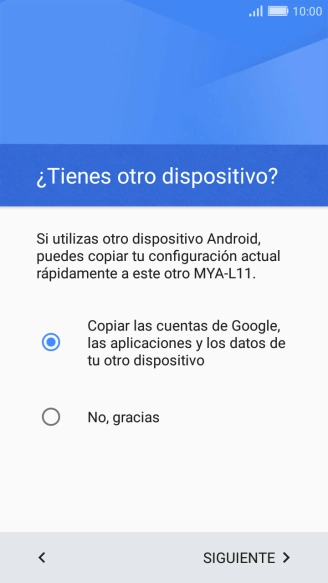 Pulsa SIGUIENTE.