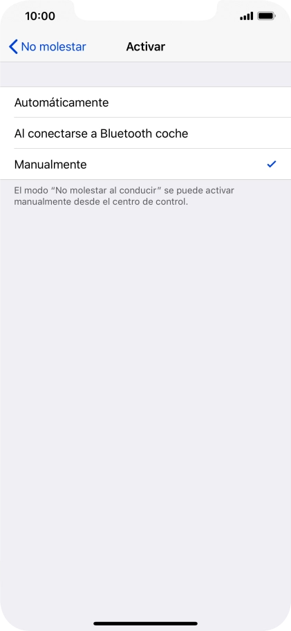 Pulsa el ajuste deseado. Pulsa el ajuste deseado.
