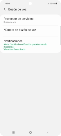 Pulsa Número de buzón de voz. Pulsa Número de buzón de voz.
