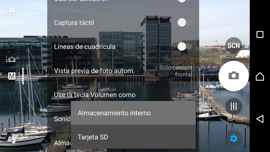 Pulsa Almacenamiento interno para guardar tus fotografías en la memoria del teléfono. Pulsa Almacenamiento interno para guardar tus fotografías en la memoria del teléfono.