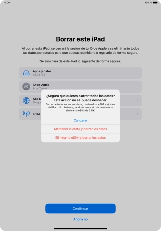 Pulsa el ajuste deseado. Pulsa el ajuste deseado.