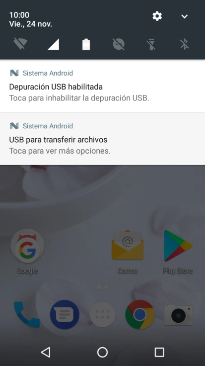 Pulsa el icono de conexiones. Pulsa el icono de conexiones.