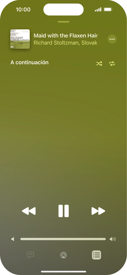 Pulsa el icono de reproducción aleatoria para activar o desactivar la función. Pulsa el icono de reproducción aleatoria para activar o desactivar la función.