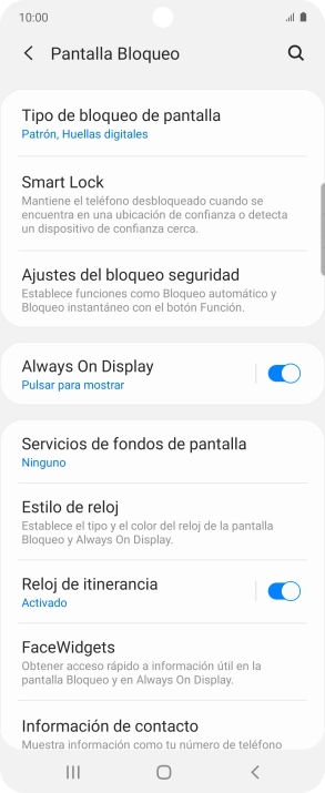 Pulsa Tipo de bloqueo de pantalla e introduce el código de seguridad extra que has creado anteriormente. Pulsa Tipo de bloqueo de pantalla e introduce el código de seguridad extra que has creado anteriormente.