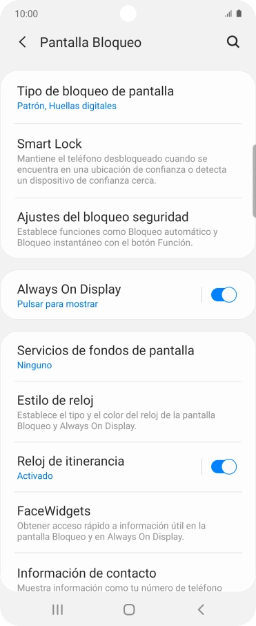 Pulsa Tipo de bloqueo de pantalla e introduce el código de seguridad extra que has creado anteriormente. Pulsa Tipo de bloqueo de pantalla e introduce el código de seguridad extra que has creado anteriormente.
