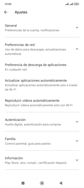Pulsa Actualizar aplicaciones automáticamente. Pulsa Actualizar aplicaciones automáticamente.
