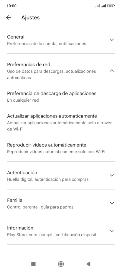 Pulsa Actualizar aplicaciones automáticamente. Pulsa Actualizar aplicaciones automáticamente.