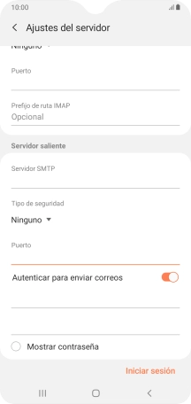 Pulsa el indicador junto a 