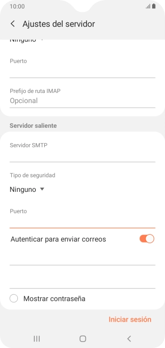 Pulsa el indicador junto a 