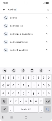 Introduce el nombre del tema o de la app y pulsa el icono de búsqueda. Introduce el nombre del tema o de la app y pulsa el icono de búsqueda.