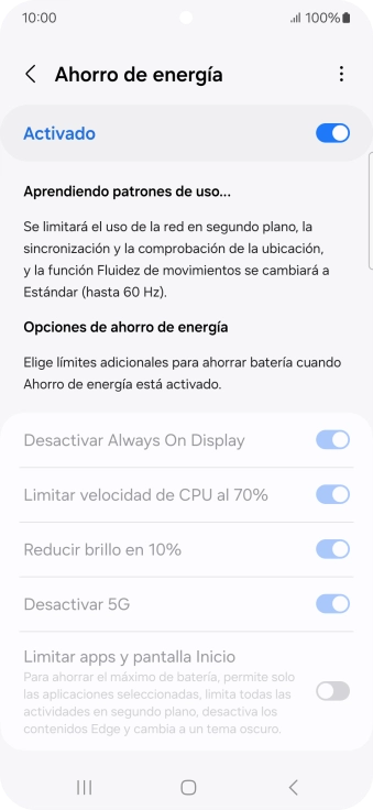 Pulsa la tecla de inicio para terminar y regresar a la pantalla de inicio. Pulsa la tecla de inicio para terminar y regresar a la pantalla de inicio.