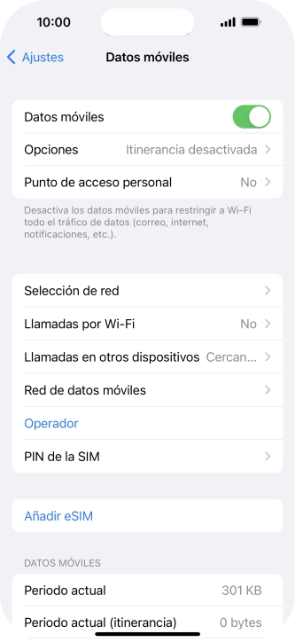 Pulsa PIN de la SIM.