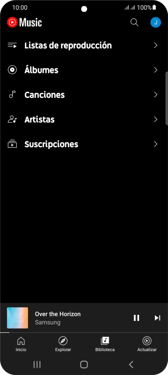 Pulsa una categoría y desplázate al archivo de música deseado. Pulsa una categoría y desplázate al archivo de música deseado.