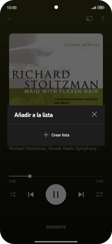 Pulsa Crear lista. Pulsa Crear lista.