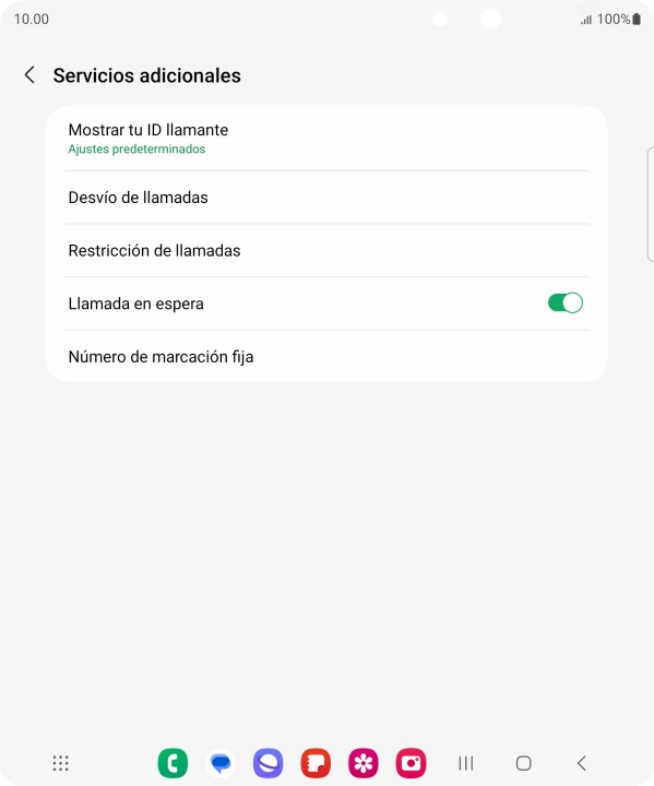 Pulsa Número de marcación fija.