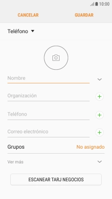 Pulsa Nombre e introduce el nombre deseado. Pulsa Nombre e introduce el nombre deseado.
