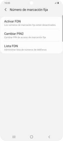 Pulsa Activar FDN. Pulsa Activar FDN.