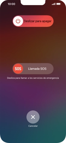 Pulsa el icono de apagar y arrástralo hacia la derecha. Pulsa el icono de apagar y arrástralo hacia la derecha.