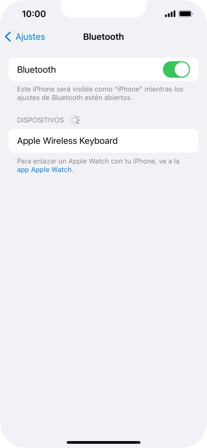 Pulsa el dispositivo Bluetooth deseado y sigue las indicaciones de la pantalla para vincular el dispositivo al teléfono. Pulsa el dispositivo Bluetooth deseado y sigue las indicaciones de la pantalla para vincular el dispositivo al teléfono.