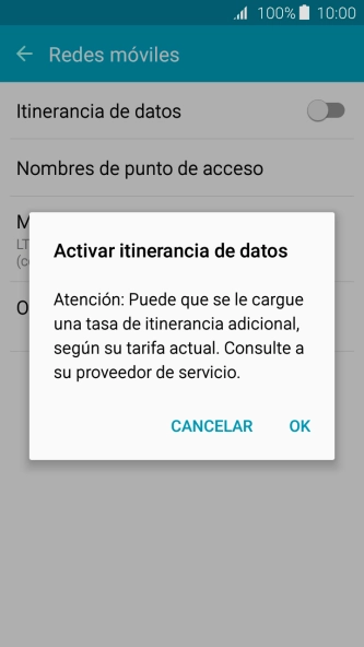 Si activas la función, pulsa OK.