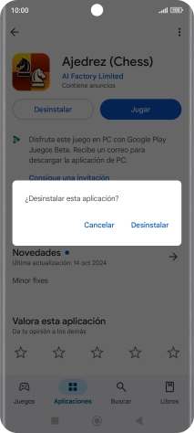 Pulsa Desinstalar. Pulsa Desinstalar.