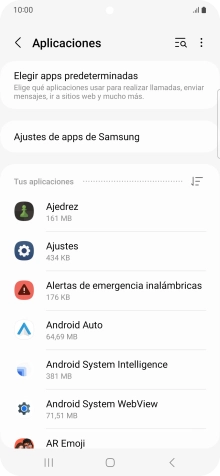 Pulsa la app deseada.