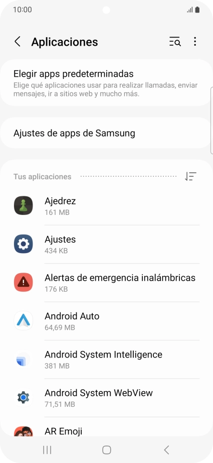 Pulsa la app deseada.