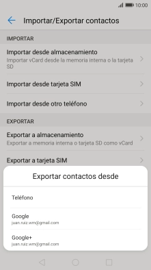 Pulsa Teléfono.