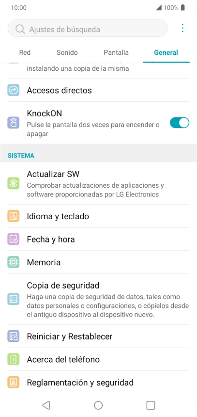 Pulsa Actualizar SW. Pulsa Actualizar SW.