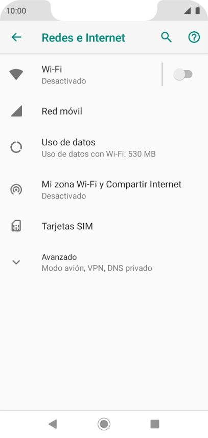 Pulsa Mi zona Wi-Fi y Compartir Internet.