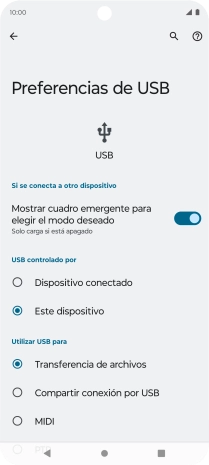 Pulsa Transferencia de archivos. Pulsa Transferencia de archivos.
