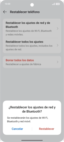 Pulsa Restablecer. Pulsa Restablecer.