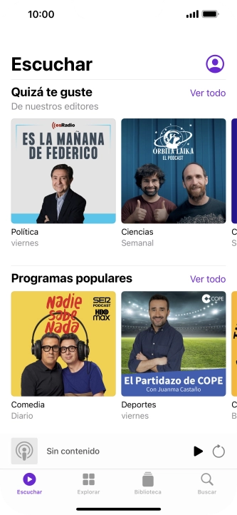 Desliza el dedo hacia arriba desde la parte inferior de la pantalla para terminar y volver a la pantalla de inicio. Desliza el dedo hacia arriba desde la parte inferior de la pantalla para terminar y volver a la pantalla de inicio.