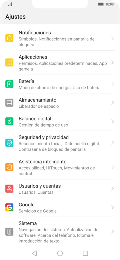 Pulsa Usuarios y cuentas. Pulsa Usuarios y cuentas.