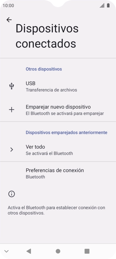 Pulsa Emparejar nuevo dispositivo. Pulsa Emparejar nuevo dispositivo.