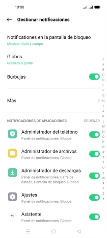 Pulsa el indicador junto a las apps deseadas para activar o desactivar la función. Pulsa el indicador junto a las apps deseadas para activar o desactivar la función.