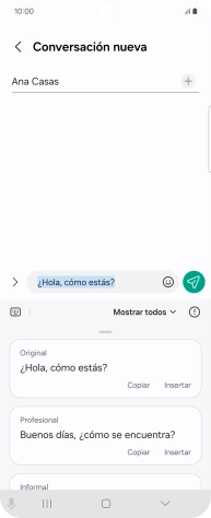 Pulsa la lista desplegable. Pulsa la lista desplegable.